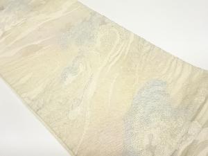 紗 荒波模様織出し袋帯